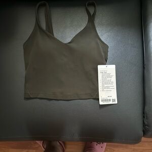 Lululemon Athletica Dark Olive Sports Bra Align Tank